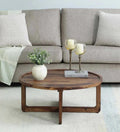 Sheesham Wood Coffee Table In Scratch Resistant Rustic Teak Finish