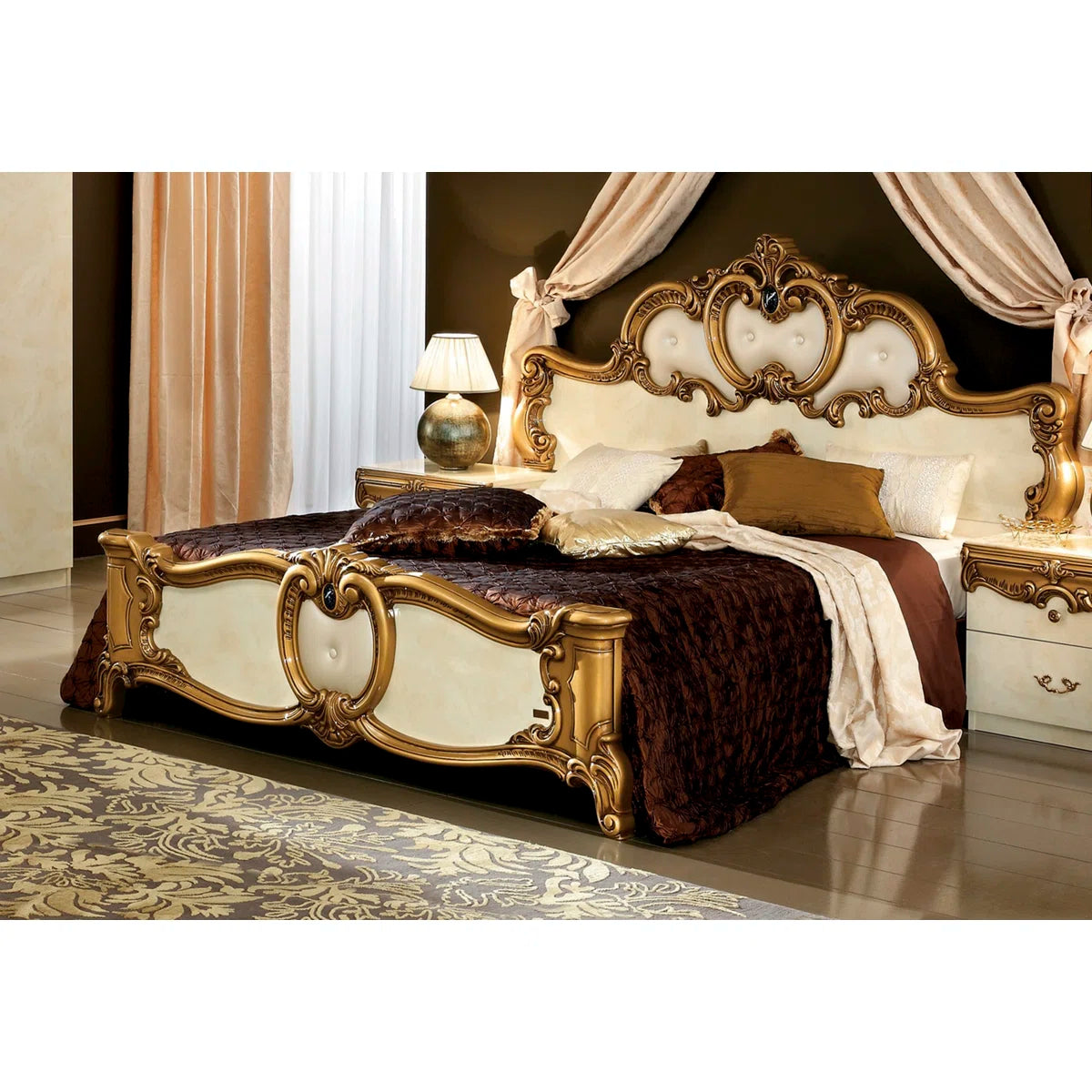 Rumsey Vegan Leather Standard Bed- OUCHCART | Bed