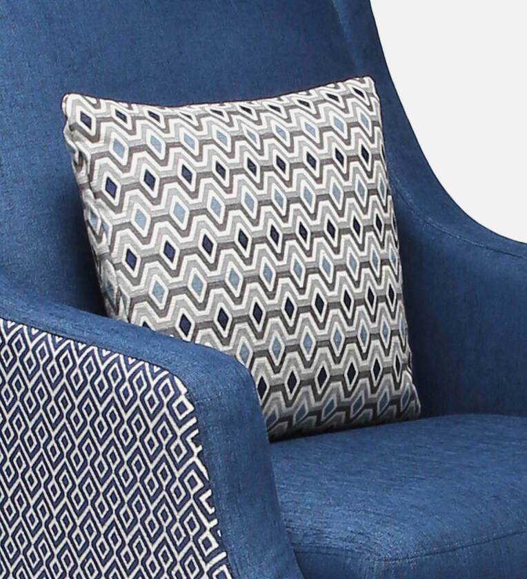 Velvet 1 Seater Sofa in Midnight Blue Colour