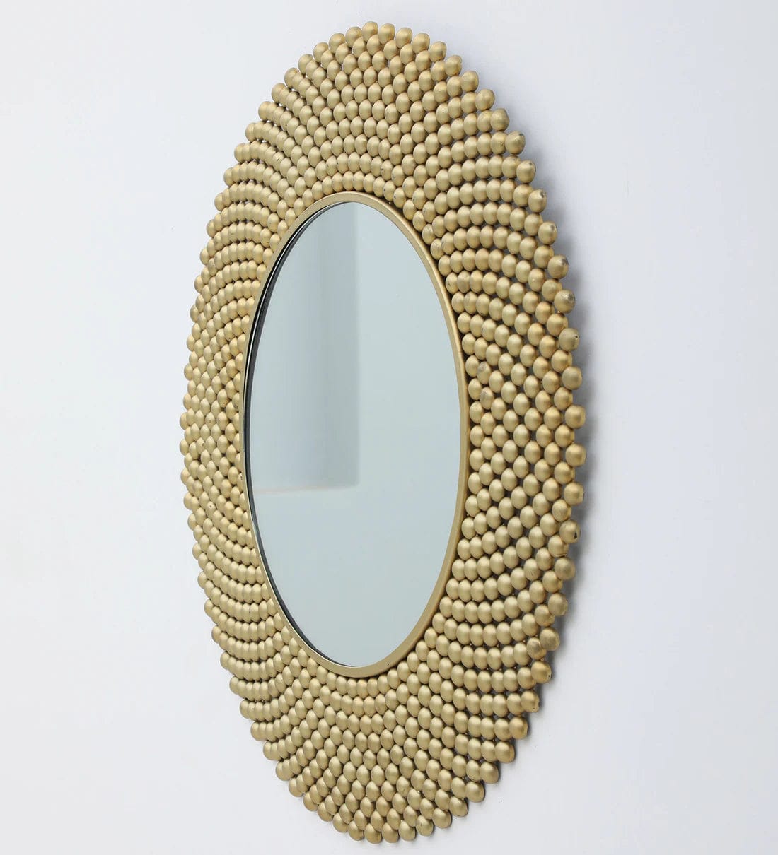 Handmade Gold Metal Framed Wall Mirror,