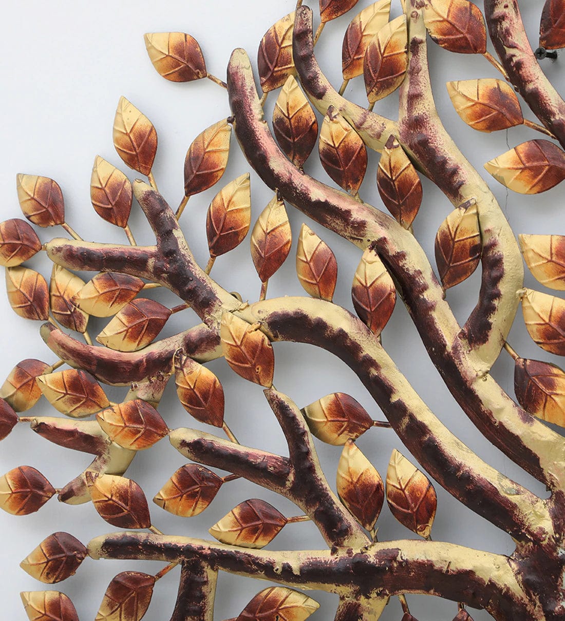 Handmade Multicolour Floral Metal Wall Art,