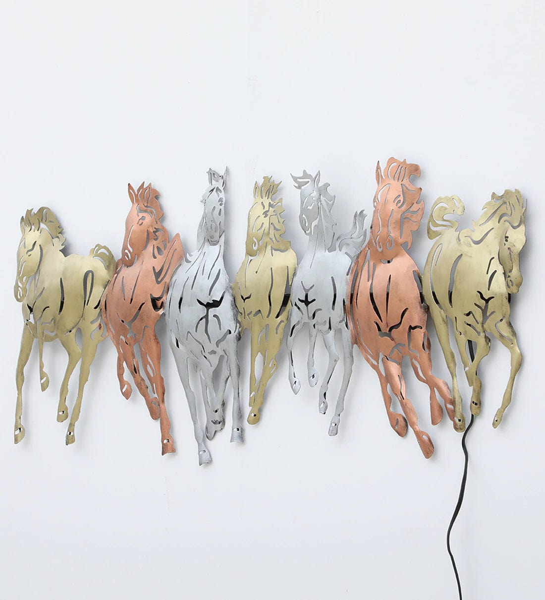 Handmade Multicolour Wildlife Metal Wall Art,