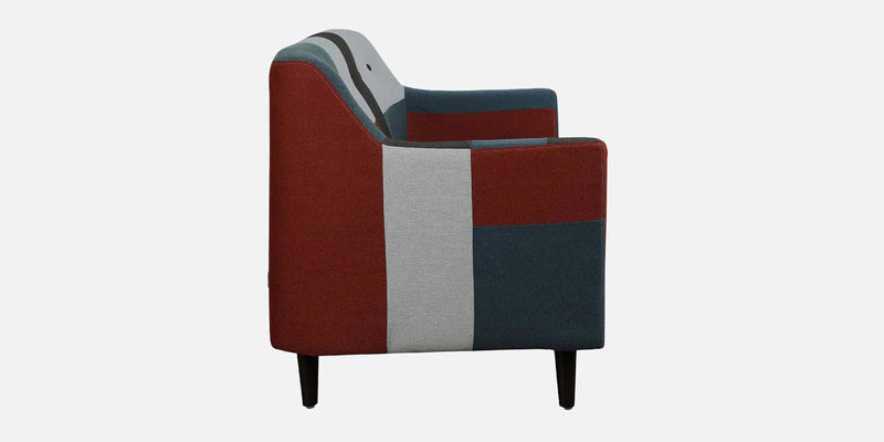 Fabric 3 Seater Sofa In Red Multicolour