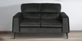 Velvet 2 Seater Sofa In Steel Grey Colour