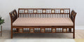 Solid Wood 3 Seater Sofa in Walnut Colour