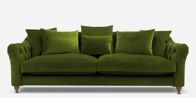 Fabric 3 Seater Sofa in Greenish Blue Colour