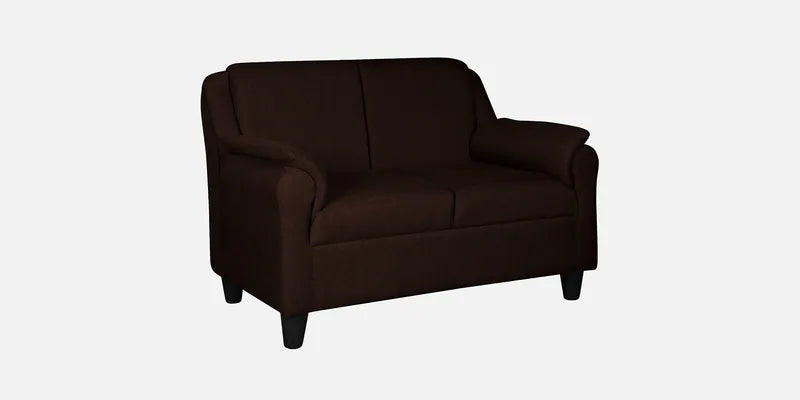 Fabric 2 Seater Sofa In Mahogany Colour