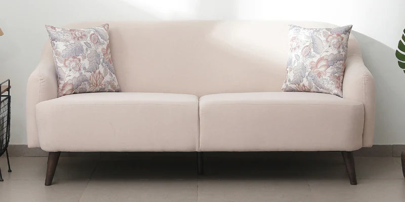 Fabric 3 Seater Sofa In Beige Colour