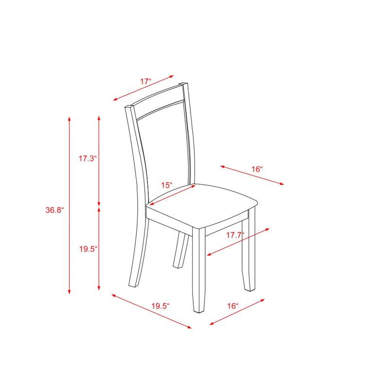 A Dining Table and Linen Fabric Dining Room Chairs with High Back - Ouch Cart 