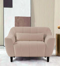 Fabric 1 Seater Sofa In Regal Beige Colour