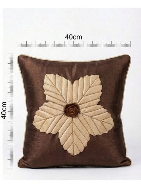 Silk Cushion Covers Set of 5 Lazar Flower Floral Decorative Pillow Covers