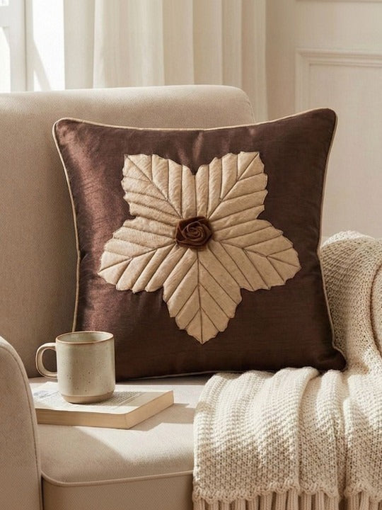 Silk Cushion Covers Set of 5 Lazar Flower Floral Decorative Pillow Covers