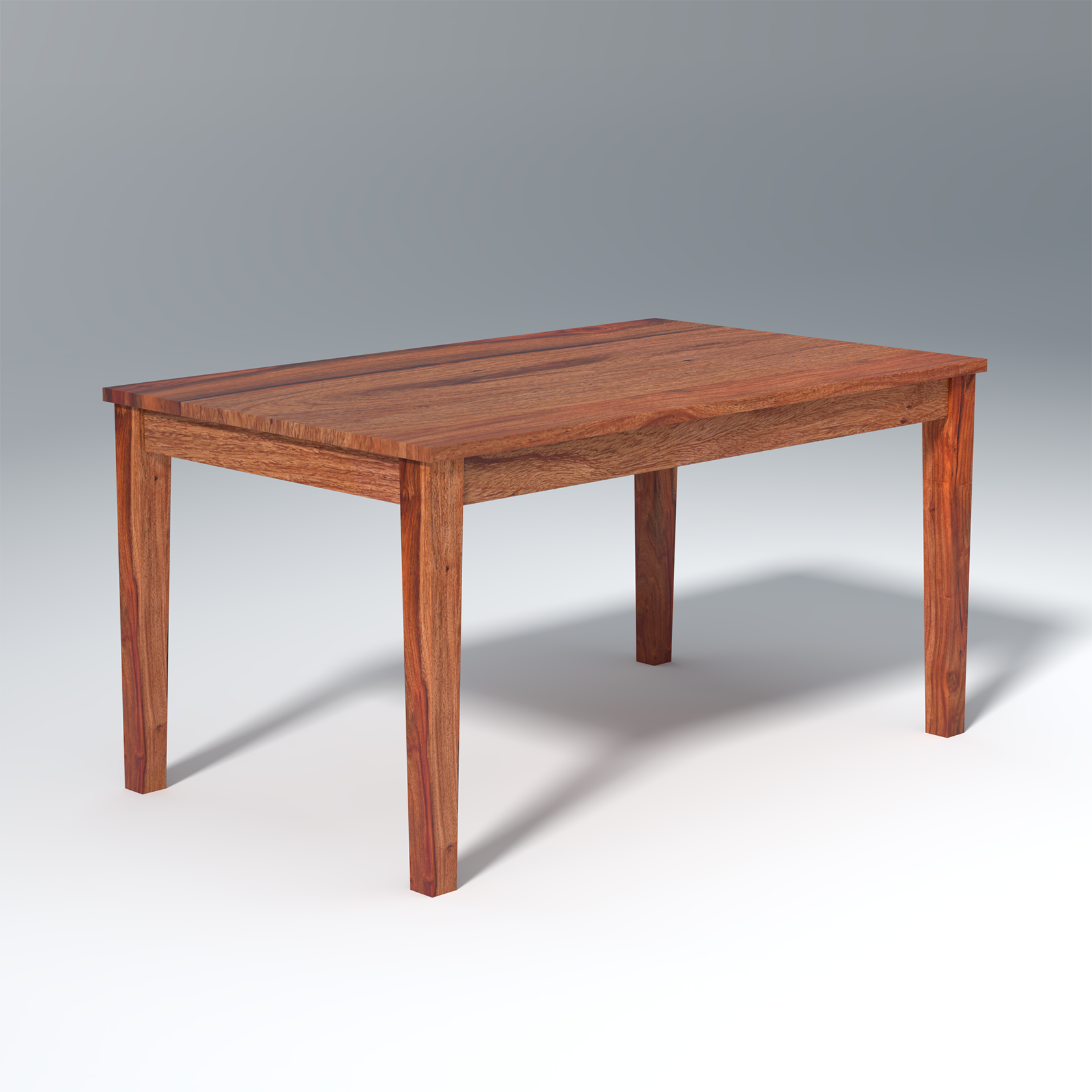 Velour Sheesham wood dining table In Reddish color with 6 Seating