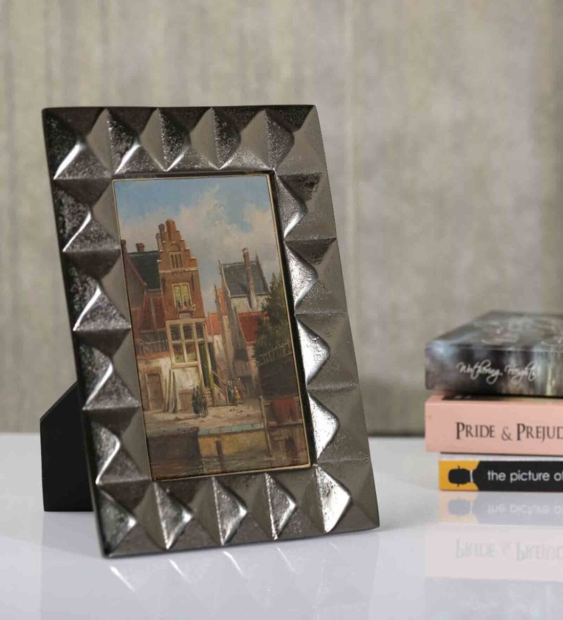 Jacey Black Aluminium Table Photo Frame