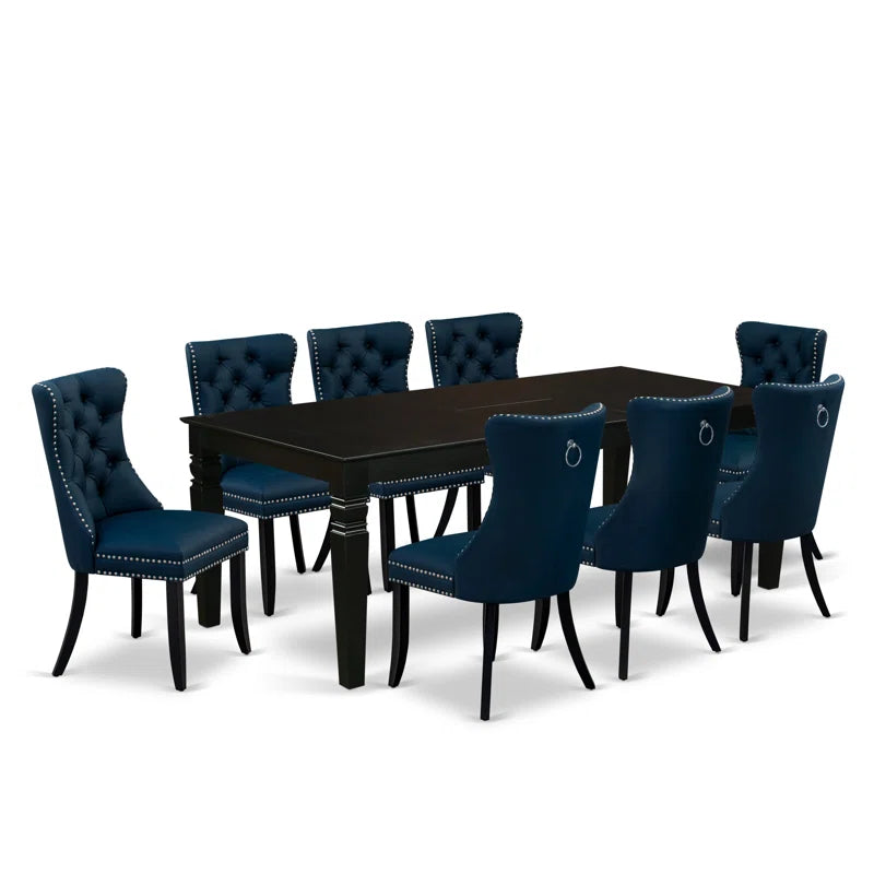 Extendable Solid Wood Dining Set