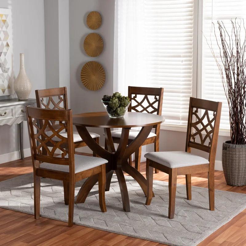 Solid Wood Dining Set - Ouch Cart 