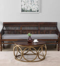 Metal Coffee Table In Matte Gold Finish