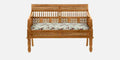 Sheesham Wood 2 Seater Sofa In Scratch Resistant Rustic Teak Finish