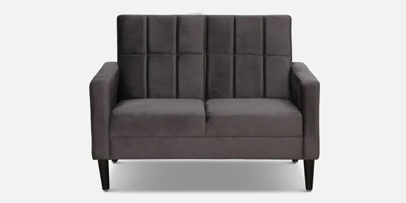 Fabric 2 Seater Sofa In Charcoal Grey Colour