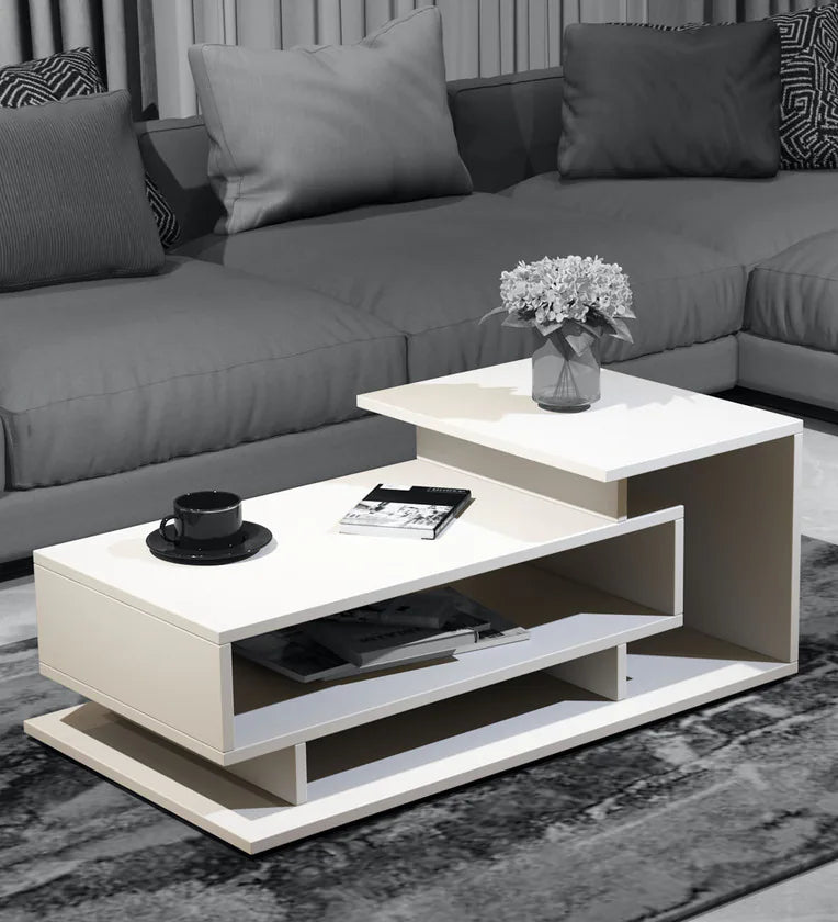 Coffee Table In Frosty White Colour