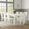 Butterfly Leaf Rubberwood Solid Wood Dining Table Set