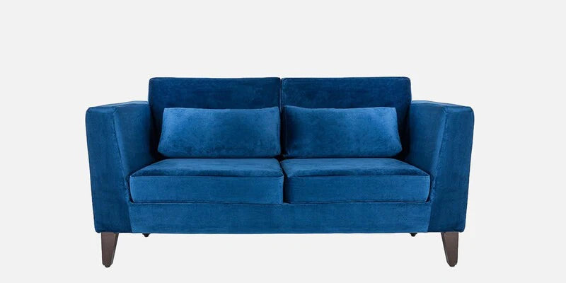Velvet 2 Seater Sofa in Blue Colour