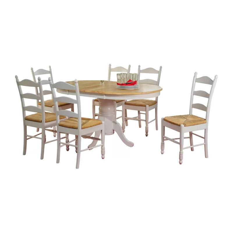 Extendable Pedestal Dining Set - Ouch Cart 