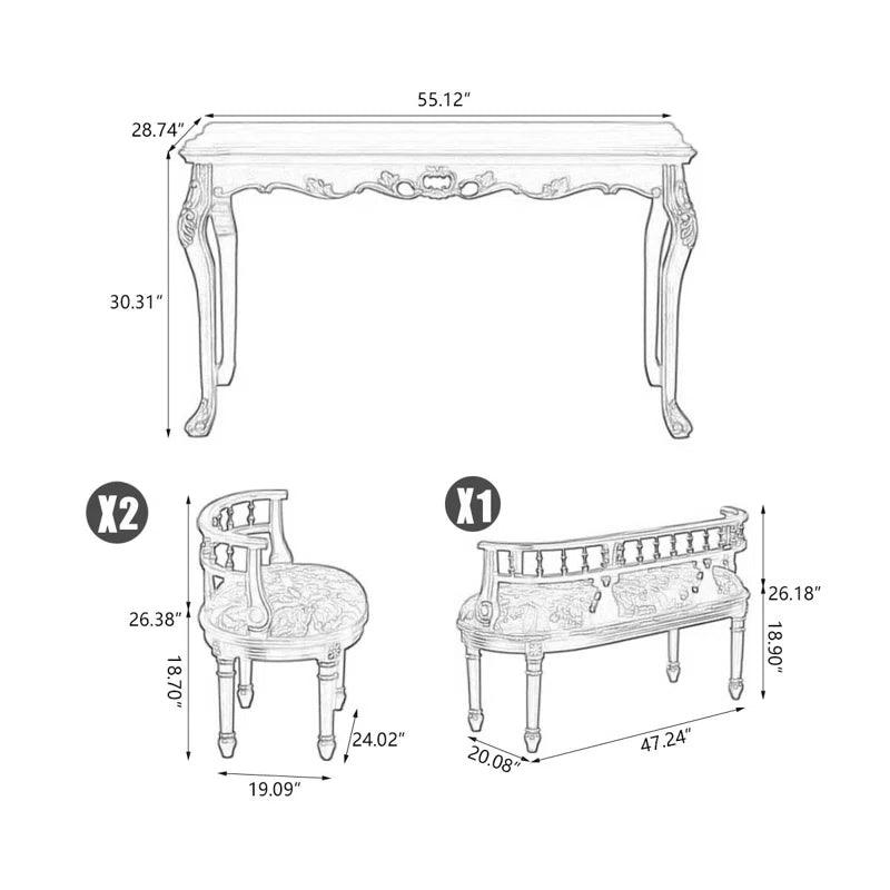 6 - Piece Dining Set - Ouch Cart 