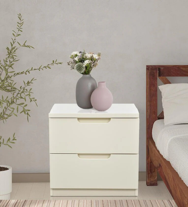 Bedside Table in White Colour