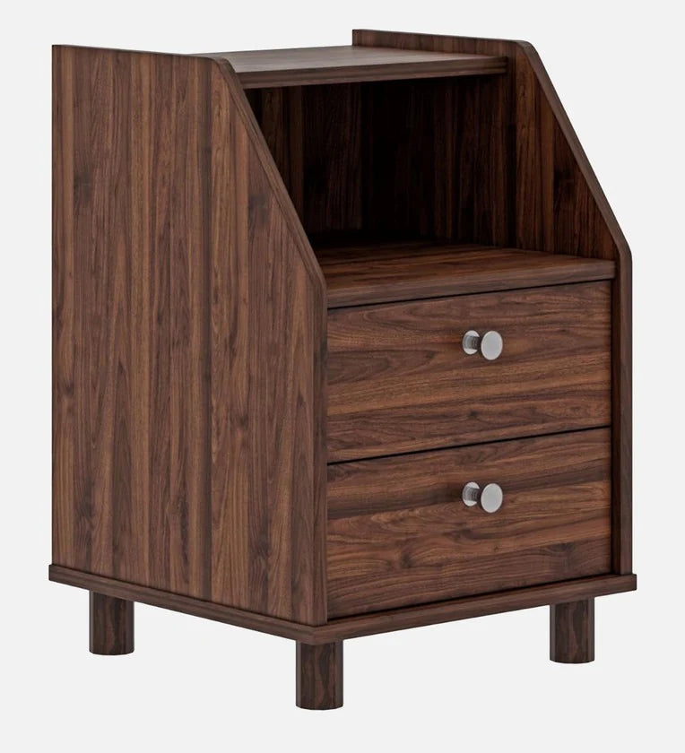 Bedside Table In Columbian Walnut Colour
