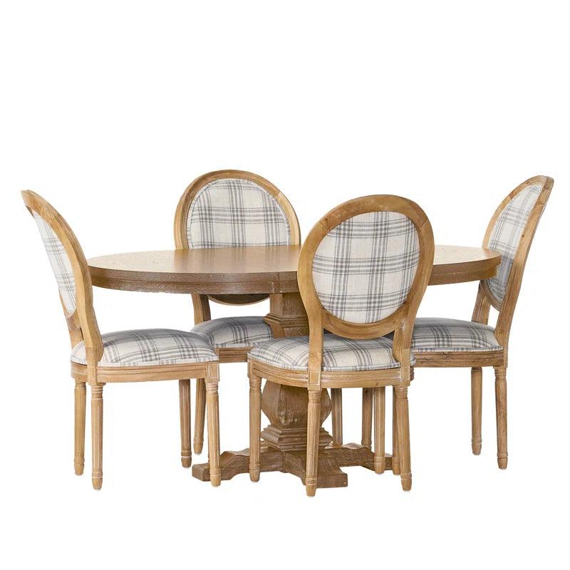 Extendable Pedestal Dining Set - Ouch Cart 