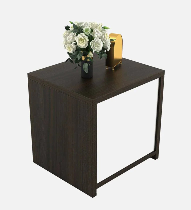 Verona Bedside Table in Fumed Oak Finish with Drawers