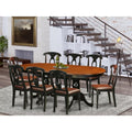 9 - Piece Solid Wood Double Pedestal Dining Set