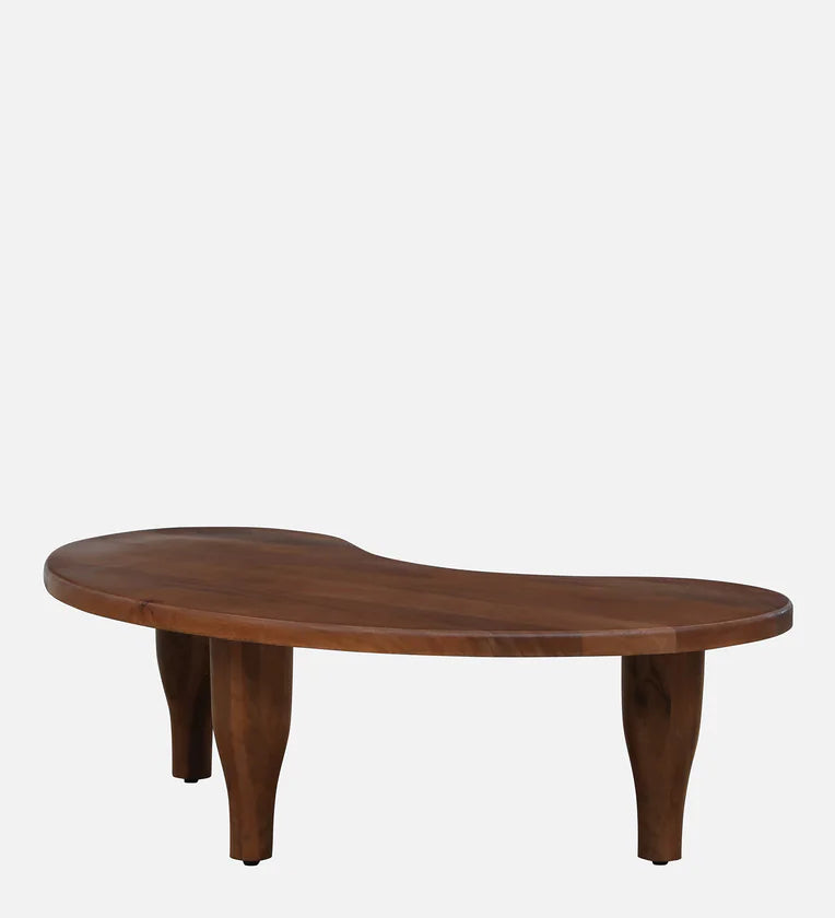 Solid Wood Coffee Table In Teak Finish
