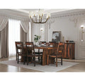 Solid Wood Double Pedestal Dining Set