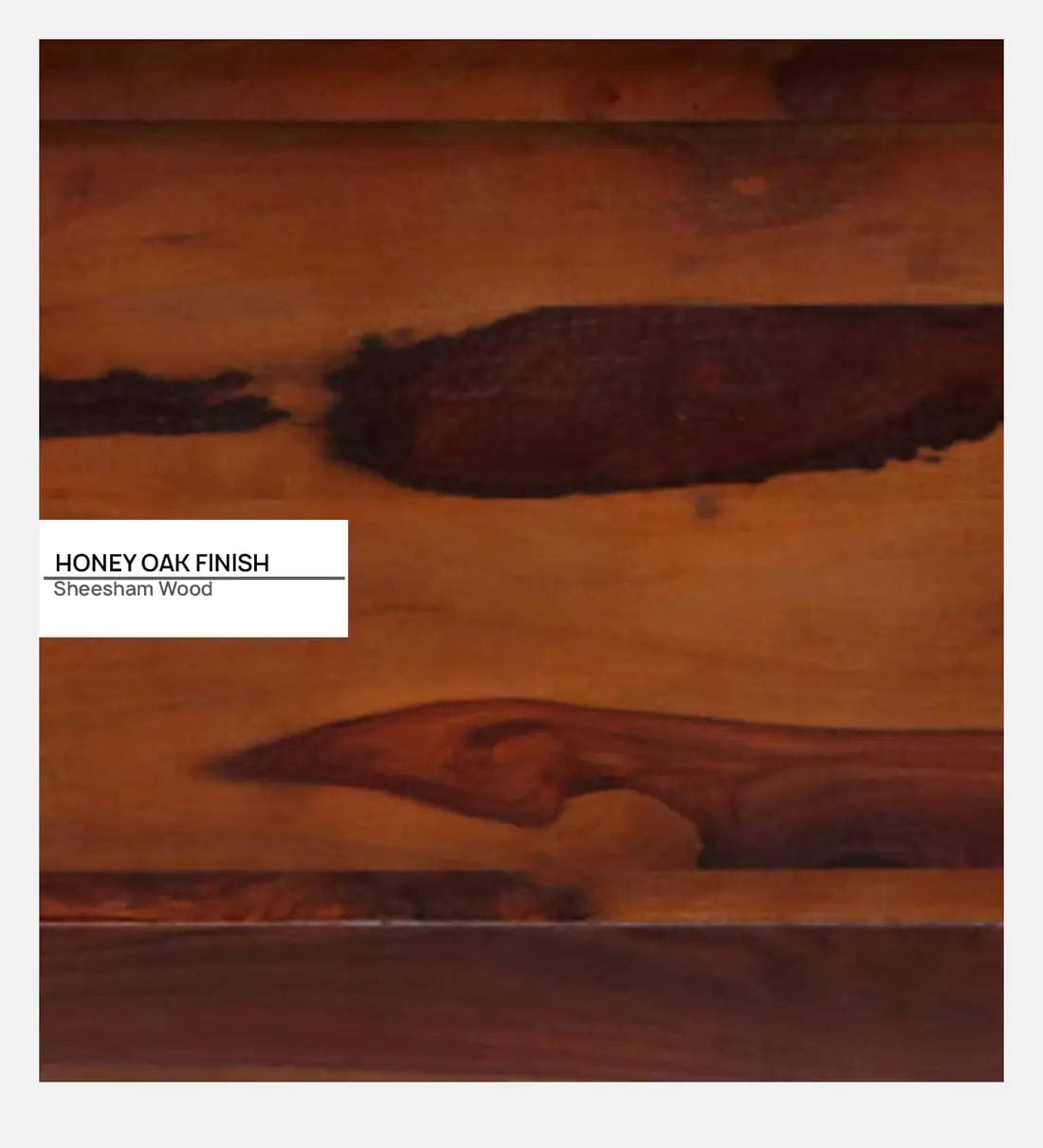 Kelty Sheesham Wood Writing Table In Honey Oak Finish With Drawers,