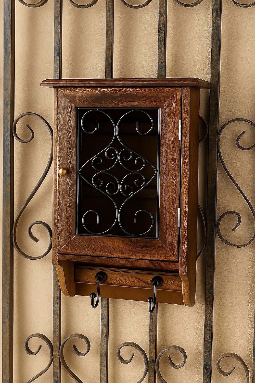 Wooden Wall Hanging Key Holder