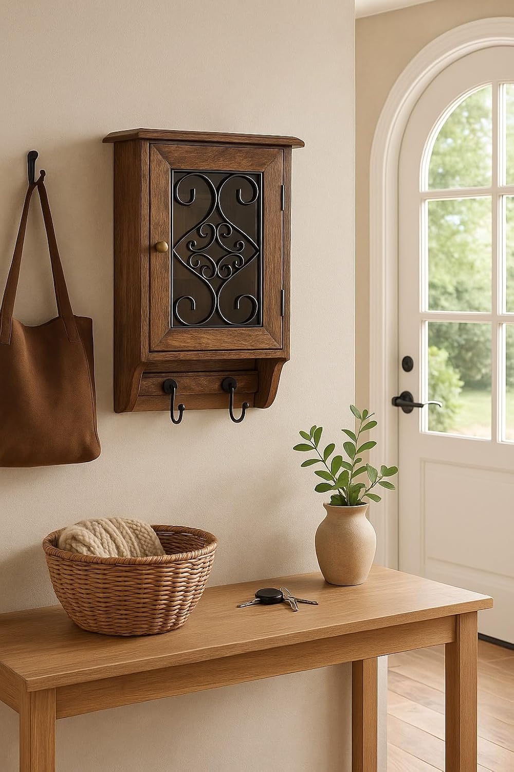 Wooden Wall Hanging Key Holder