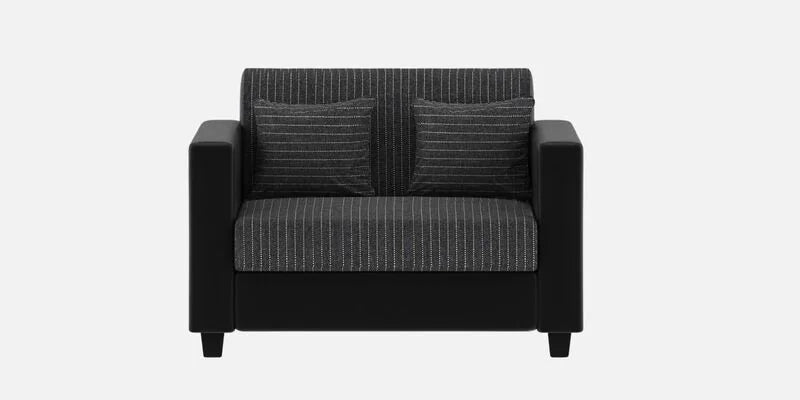 Fabric 2 Seater Sofa In Lama Black Colour