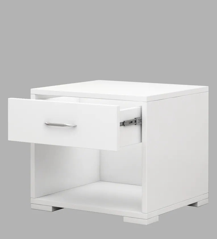 Bedside Table in Mist White Colour