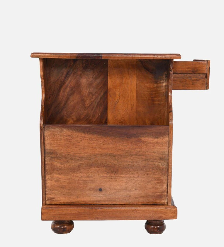 Sheesham Wood Bedside Table In Brown Colour