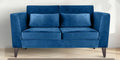 Velvet 2 Seater Sofa in Blue Colour