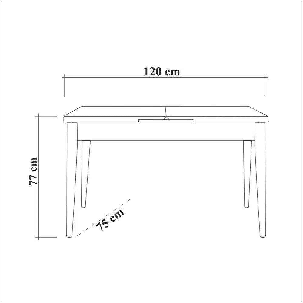 5 - Piece Extendable Dining Set - Ouch Cart 