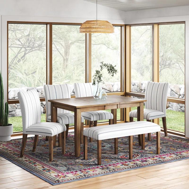 6 - Piece Extendable Dining Set - Ouch Cart 