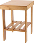 Bamboo Foot Stool, Bamboo Small Seat Stool for Garden, Living Room, Kitchen, Bathroom, Bedroom