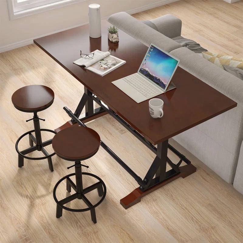 5-Piece Dining Table Set, Kitchen Table Set with Adjustable Height Chairs - Ouch Cart 