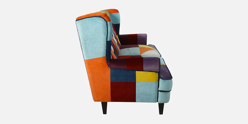Velvet 3 Seater Sofa in Multi Colour