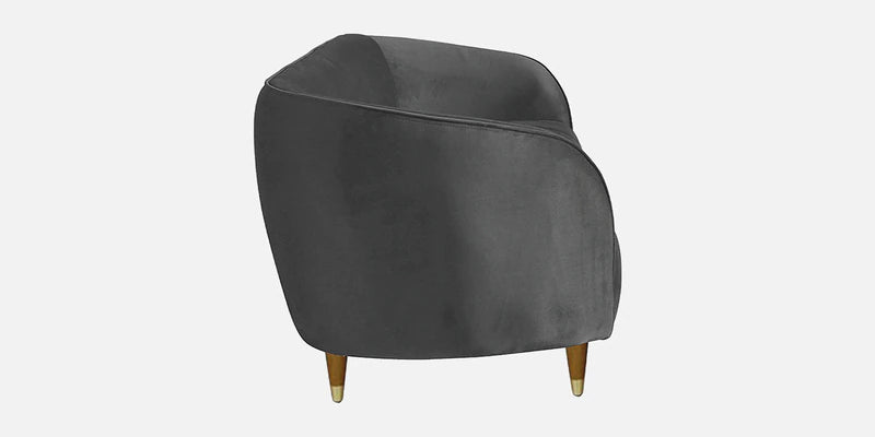 Velvet 2 Seater Sofa In Iron Grey Colour