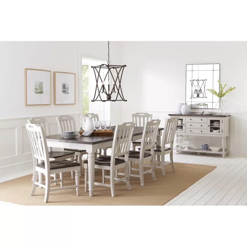 9 - Piece Solid Wood Dining Set