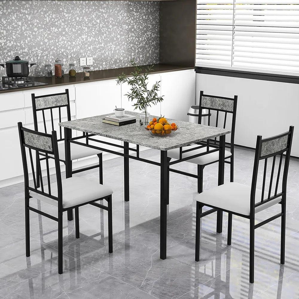 Marble Top Dining Set - Ouch Cart 